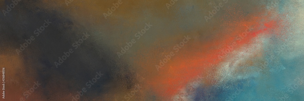 Fototapeta premium decorative horizontal background with dark olive green, old mauve and indian red color