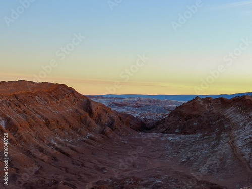 Atacama desert sunset chile andes mountain