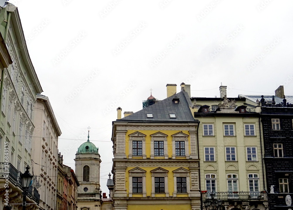 Fototapeta premium Ľviv in December 2019