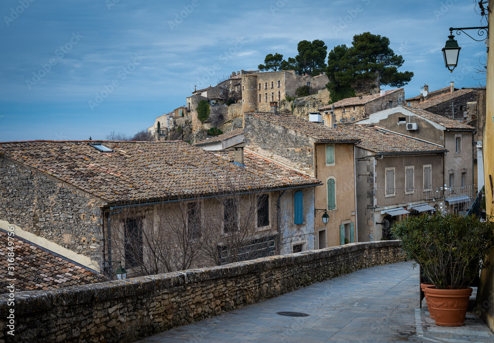 Obraz premium Menerbe ,street scene ,provence, south of France.