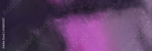 old horizontal background banner with very dark violet, medium orchid and antique fuchsia color