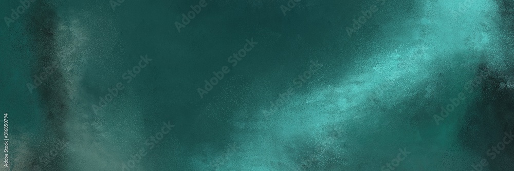 grunge horizontal texture background  with dark slate gray, medium aqua marine and blue chill color