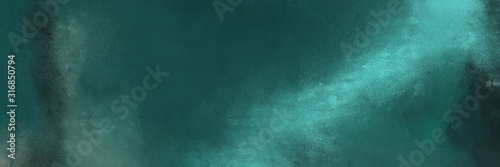 grunge horizontal texture background with dark slate gray, medium aqua marine and blue chill color