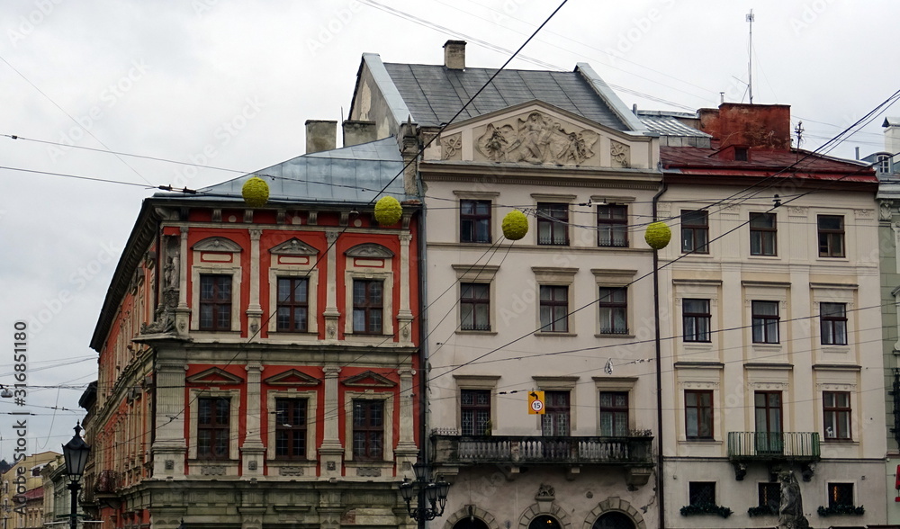 Fototapeta premium Ľviv in December 2019
