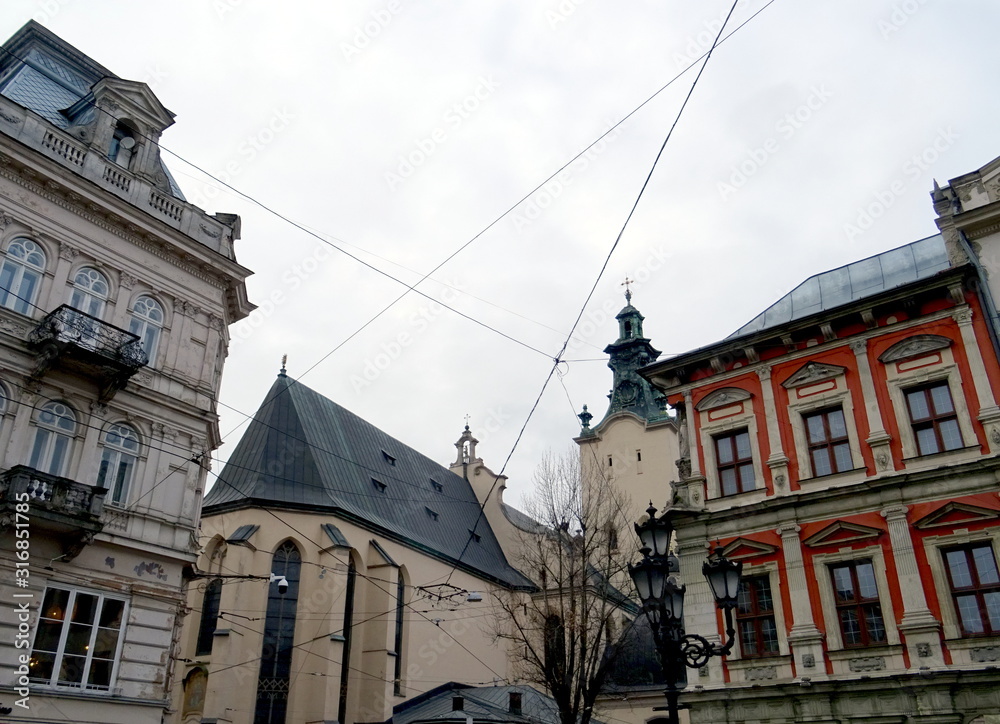 Obraz premium Ľviv in December 2019