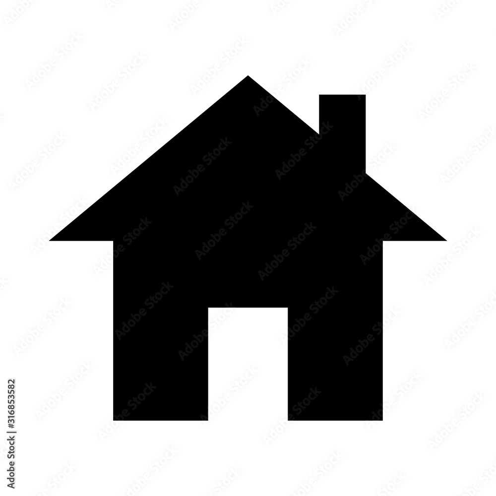 Home icon flat vector design Home icon flat vector design