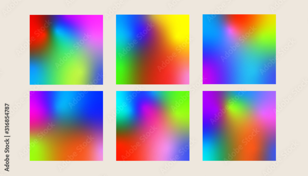 holographic colorful gradient background
