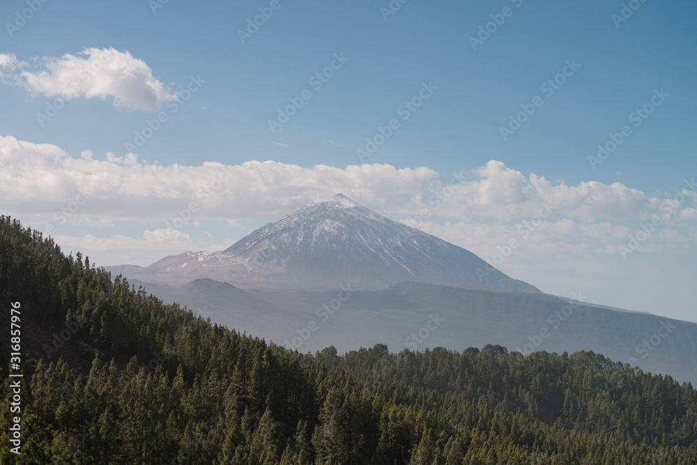 view of teide volcano