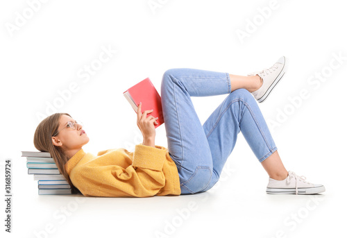 Beautiful young woman with ...