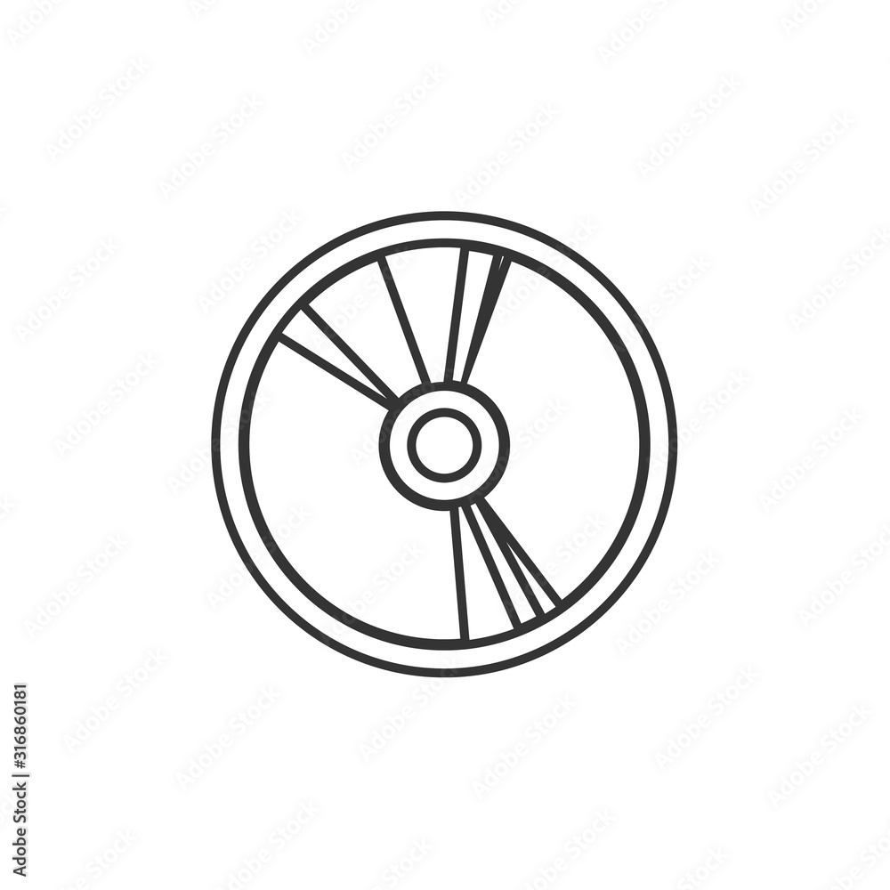 CD icon vector illustration for website and graphic design CD icon vector illustration for website and graphic design