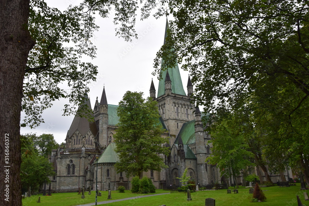Nidarosdom in Trondheim, Norwegen