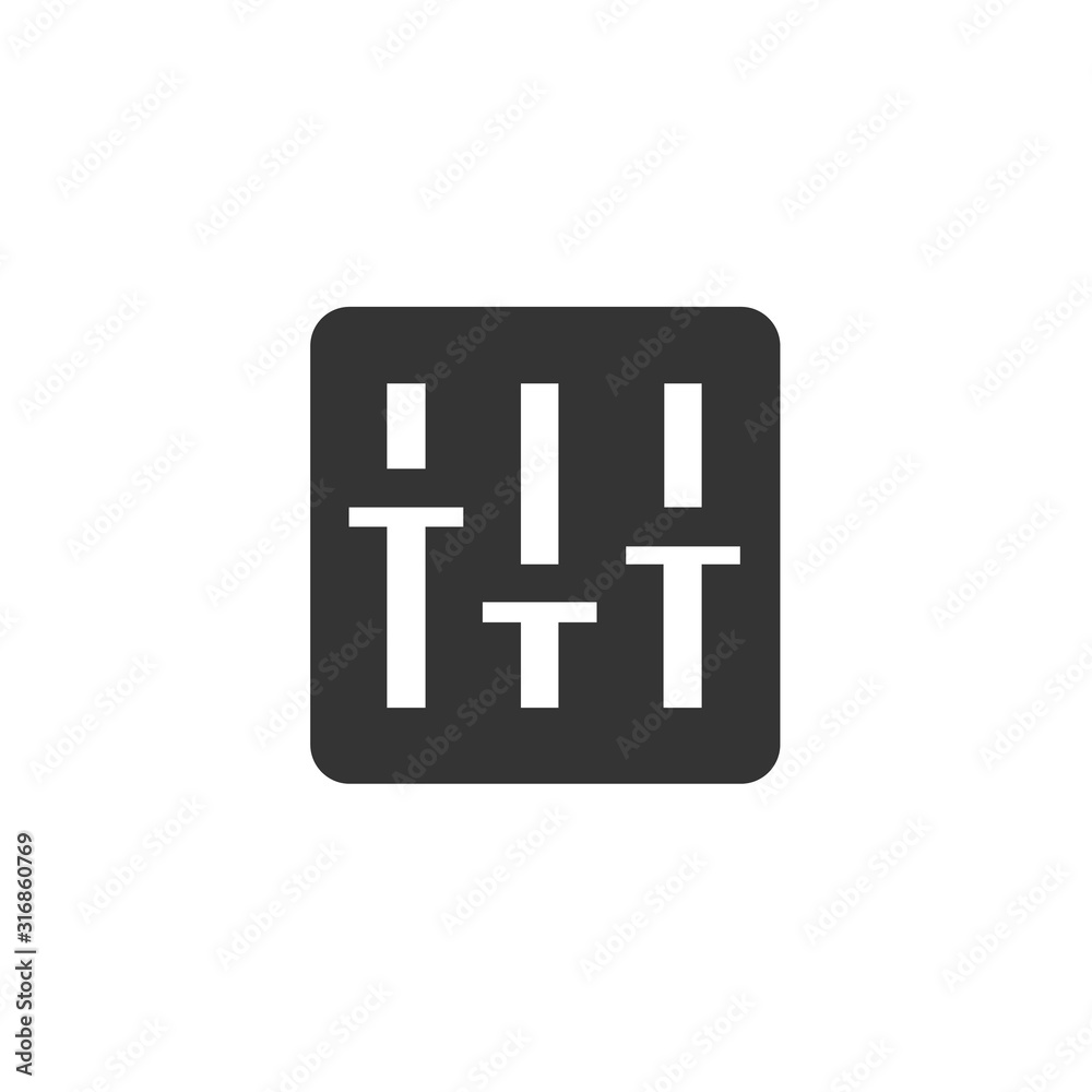 equalizer icon vector illustration for website and graphic design equalizer icon vector illustration for website and graphic design