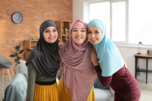 Beautiful young Muslim wome...