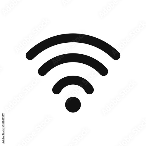 Wifi signal vector icon in modern design style for web site and mobile app