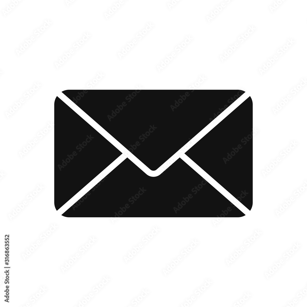 Mail vector icon, envelope symbol in modern design style for web site and mobile app Mail vector icon, envelope symbol in modern design style for web site and mobile app