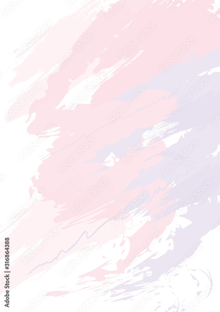 Obraz premium Ultra Violet abstract hand painted background, acrylic digital painting. Contemporary modern art. Perfect for wedding invitation template, greeting card, blog, wrapping paper, scrapbooking