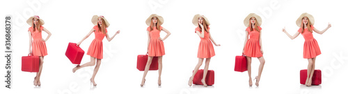 Young woman preparing for vacation