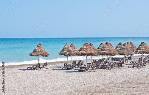 beautiful clear sea, soft waves, close up, no focus