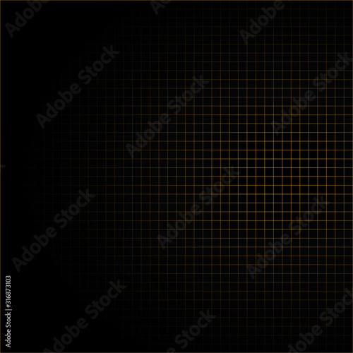 Golden grid or net with sparkling points (seamless background) © VectorMachine