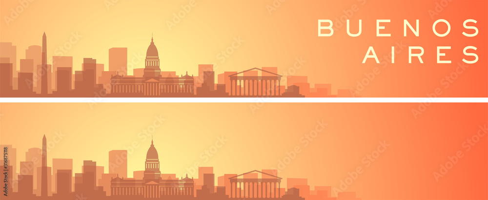 Buenos Aires Beautiful Skyline Scenery Banner