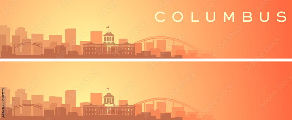 Columbus Beautiful Skyline Scenery Banner