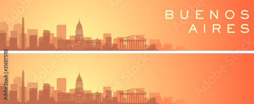 Buenos Aires Beautiful Skyline Scenery Banner