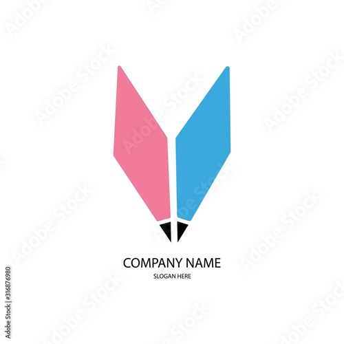 Free Download pencil logo vector - GFXLoad