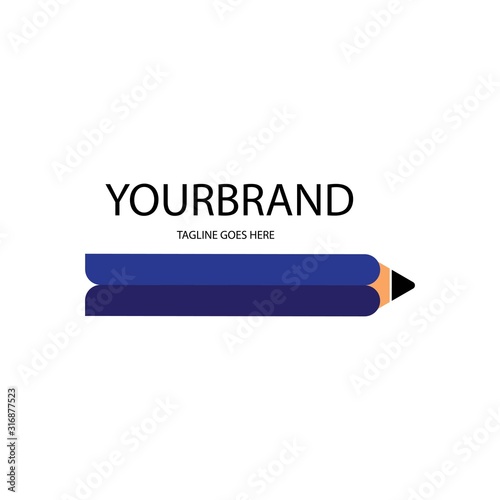 pencil logo vector