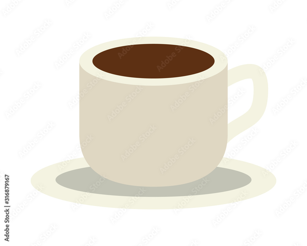 Fototapeta premium coffee in ceramic cup drink