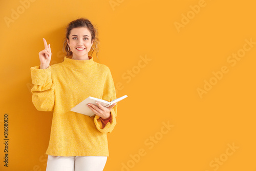 Beautiful young woman in wa...