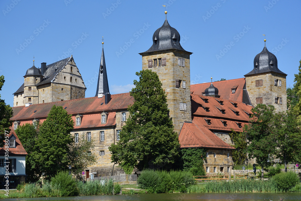 castle with lake in Thurnau, Germany castle with lake in Thurnau, Germany
