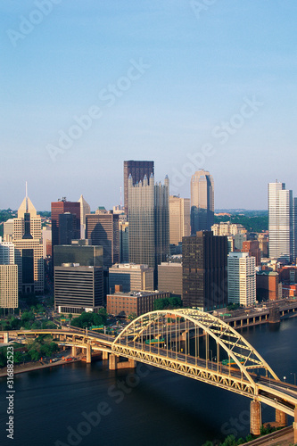 Overhead view of Pittsburgh & Liberty Bridge © spiritofamerica
