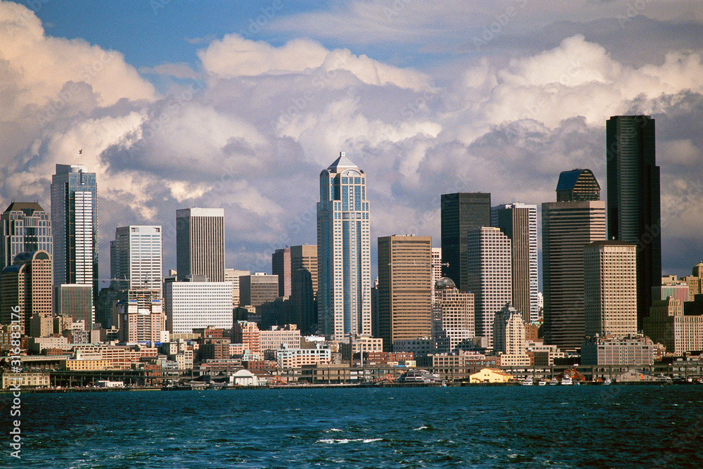 Seattle skyline and Puget Sound