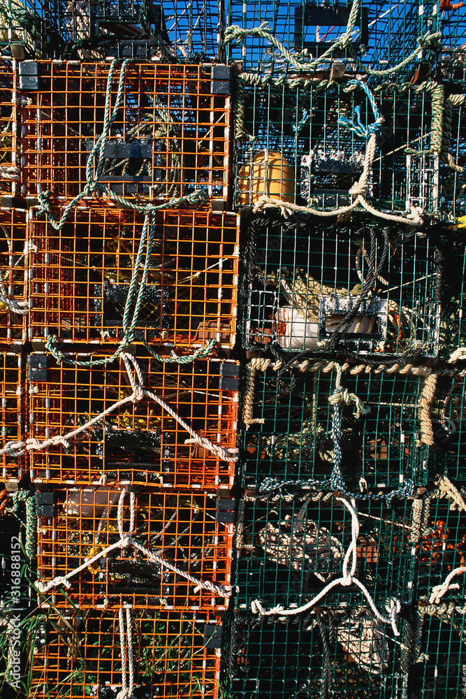 Detail of lobster traps