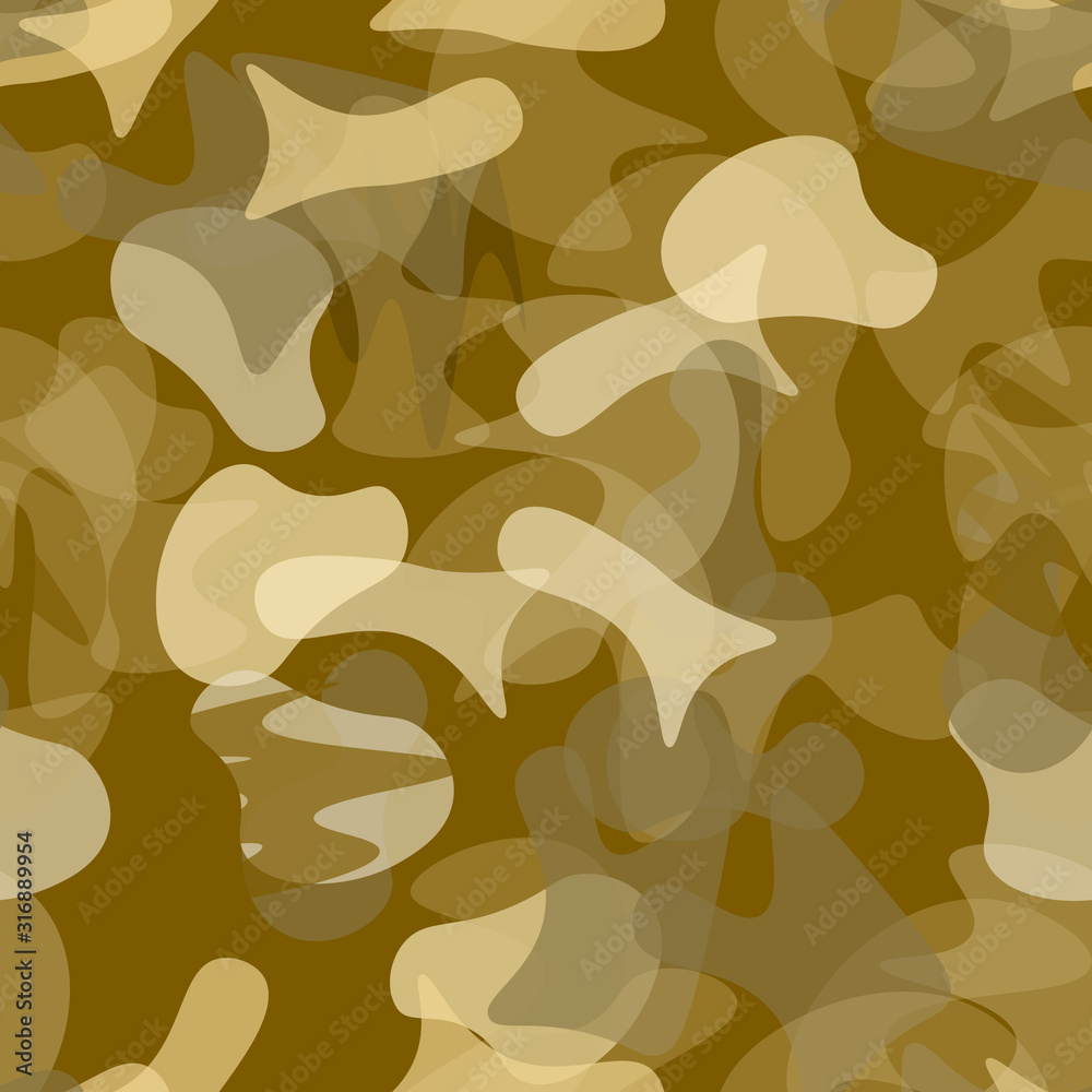 Naklejka premium Camouflage Seamless Pattern. Military Camouflage