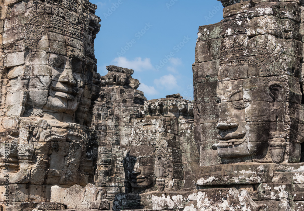 Bayon temple in Ankor Wat (Cambodia)