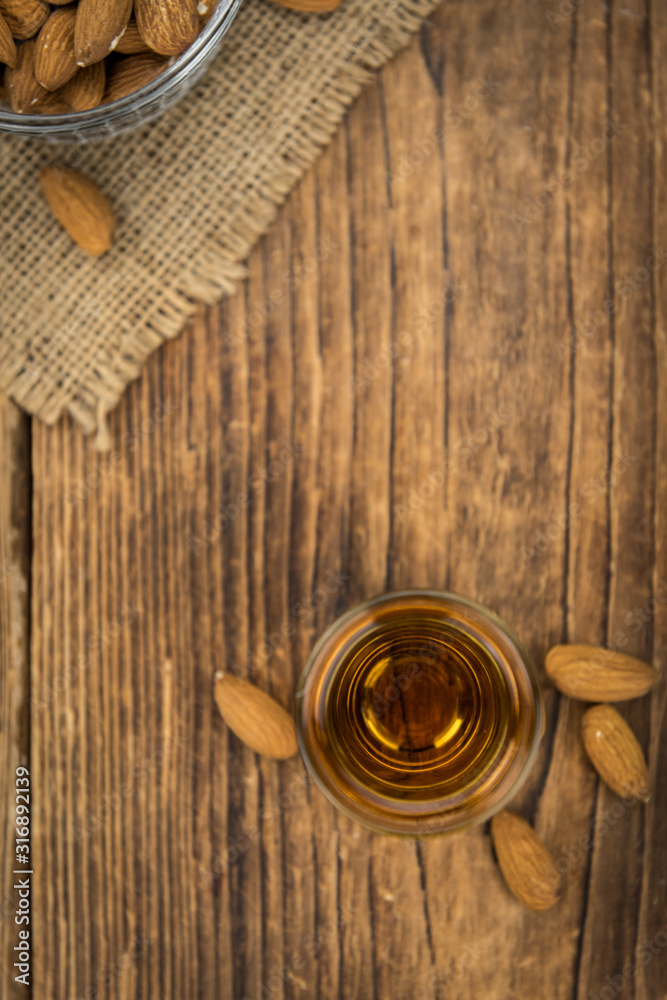 Fototapeta premium Amaretto as detailed close-up shot, selective focus