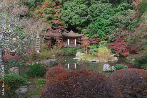 Japanese Garden of bishamon-do,Yamashina-ku, Kyoto. photo