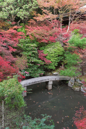 Japanese Garden of bishamon-do,Yamashina-ku, Kyoto. photo