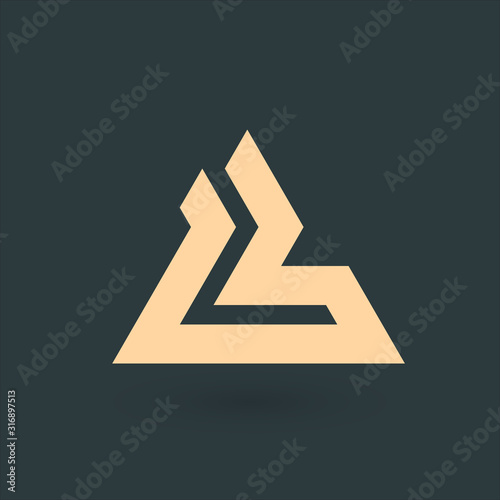 Letter L Logo desugn. Geome...
