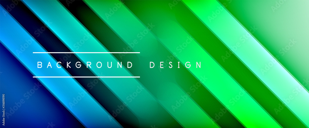 Fototapeta premium Dynamic trendy fluid color gradient abstract background with flowing wave lines. Vector Illustration