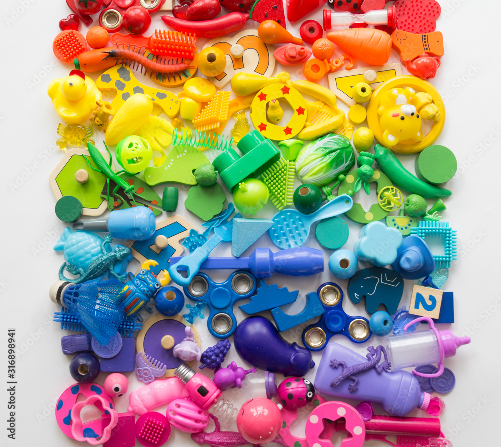 Children's toys rainbow.