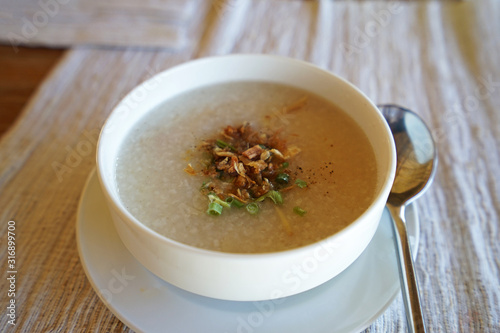 Jok, Thai style rice porridge congee