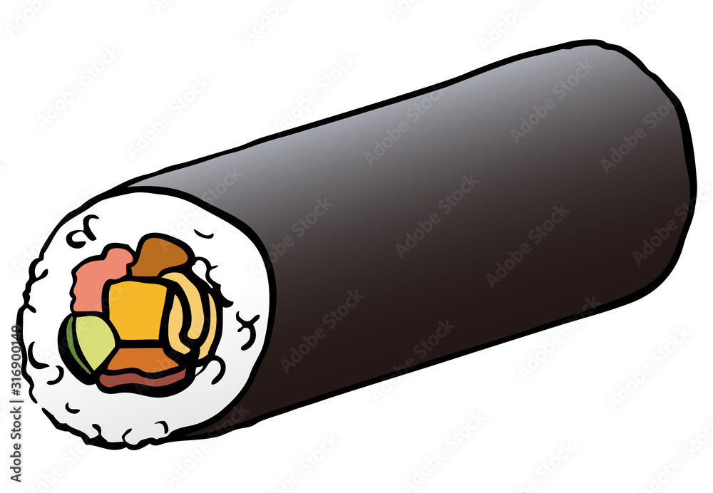 節分 恵方巻き イラスト Stock ベクター Adobe Stock