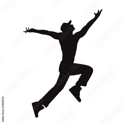 Contemporary Male Dancer Silhouette