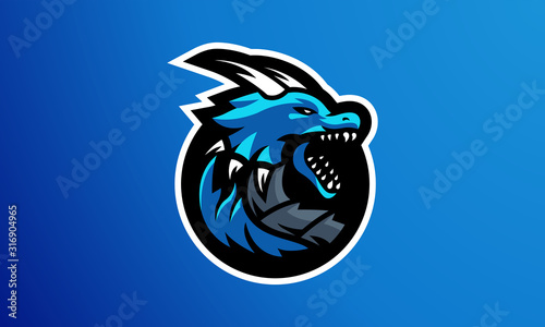 Dragon Esport Logo - Mascot Logo-02