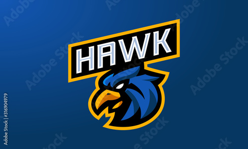 Hawk Esport Logo - Mascot Logo-03