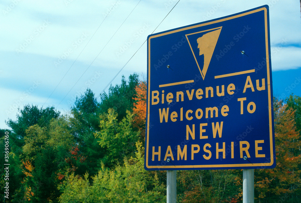 Welcome to New Hampshire Sign