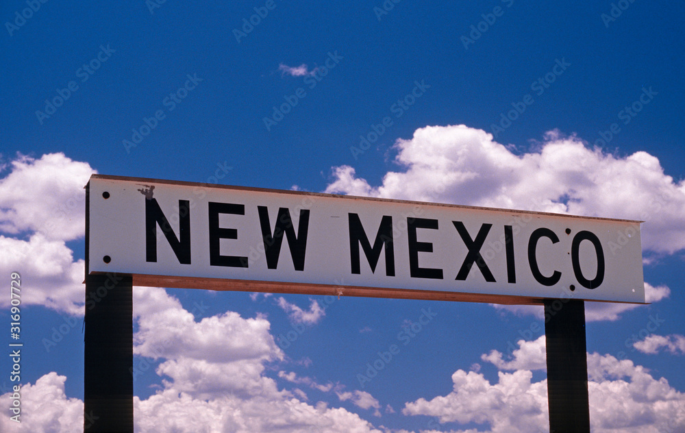 Obraz premium Welcome to New Mexico Sign