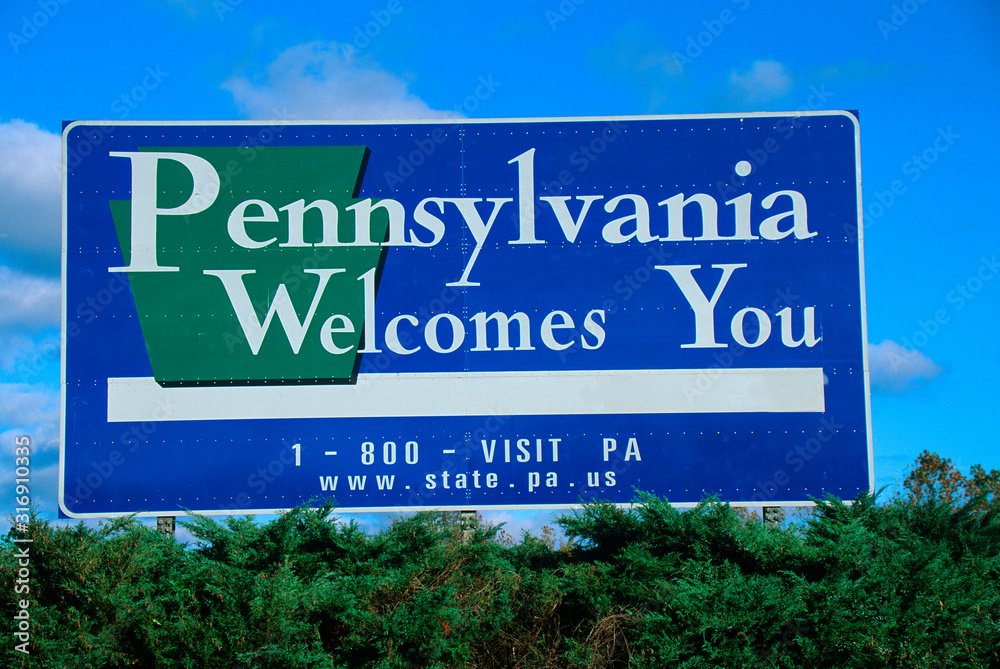 Welcome to Pennsylvania Sign
